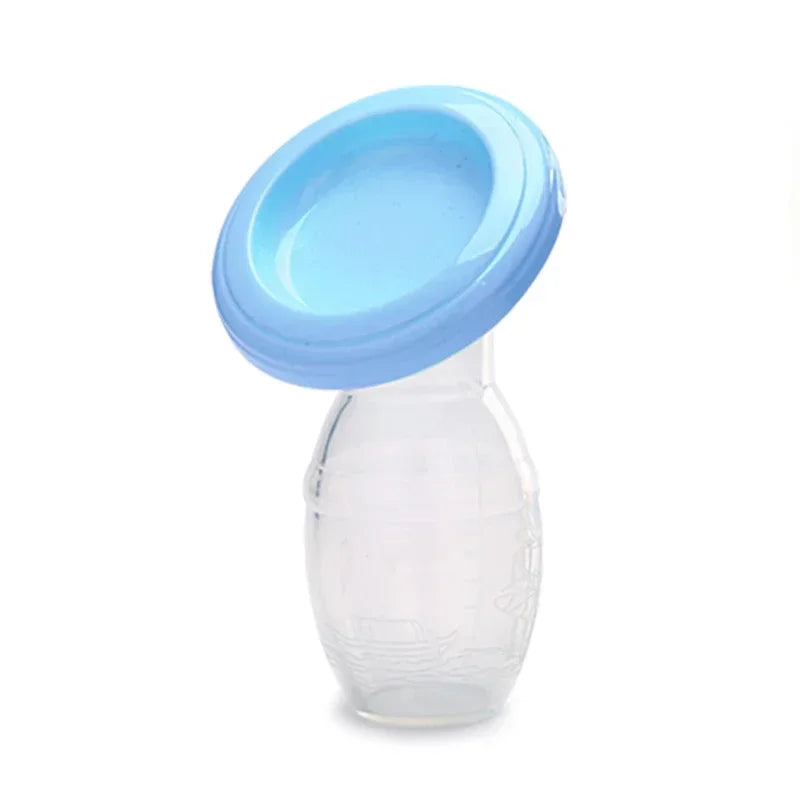 Tire-Lait Manuel en Silicone pour Bébé - Bleu