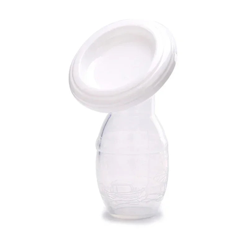 Tire-Lait Manuel en Silicone pour Bébé - Blanc