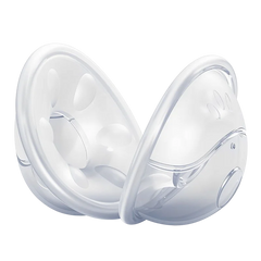 Coquilles collectrices de lait maternel en silicone, lot de 2 - BLANC