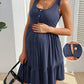 Robe d'Allaitement sans Manches, Boutons Devant - visuel 4
