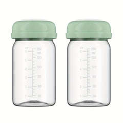 Bouteilles de Stockage Lait Maternel, Col Large - 180ML*2 PCS