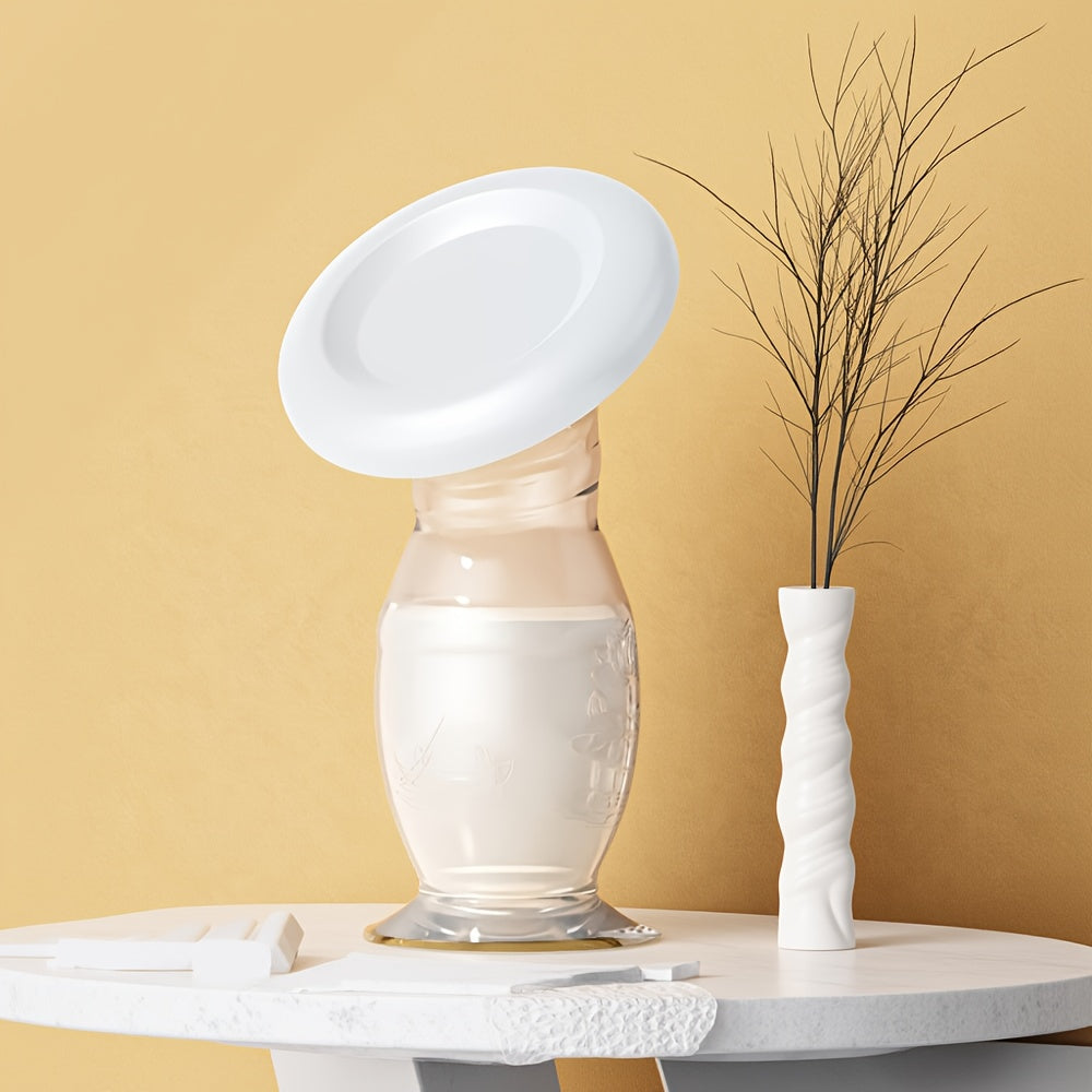 Tire-Lait avec Couvercle, Ventouse Intégrée - Blanc