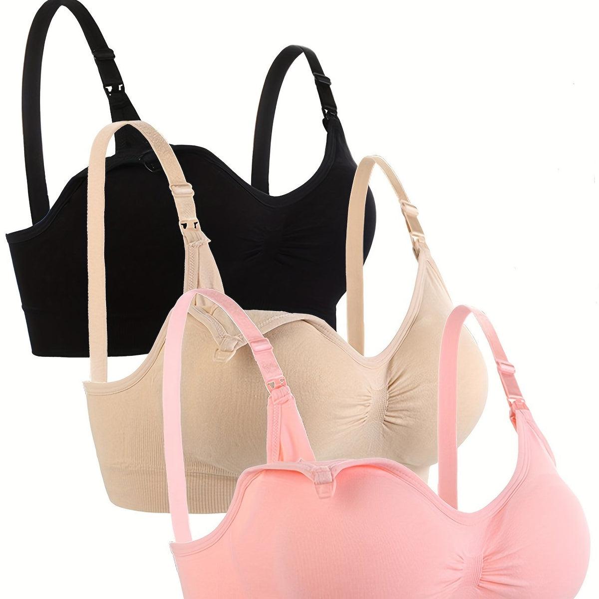 Ensemble Soutien-Gorge de Maternité, Trois Pièces - Couleurs mélangées / S