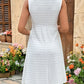 Robe d'été de maternité blanche à texture torsadée pour les vacances - visuel 4