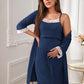 Pyjama de Maternité à Dentelle, Ensemble 2 Robes