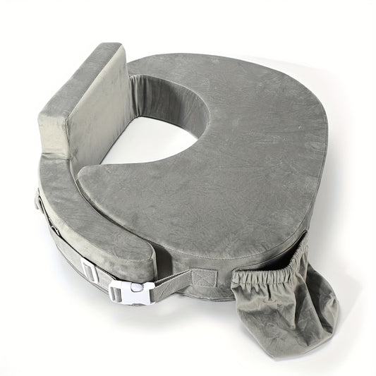 Coussin d'allaitement jumeaux ergonomique - sangle réglable - Gris