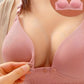Soutien-gorge d'allaitement fin à boutons devant, coloris rose