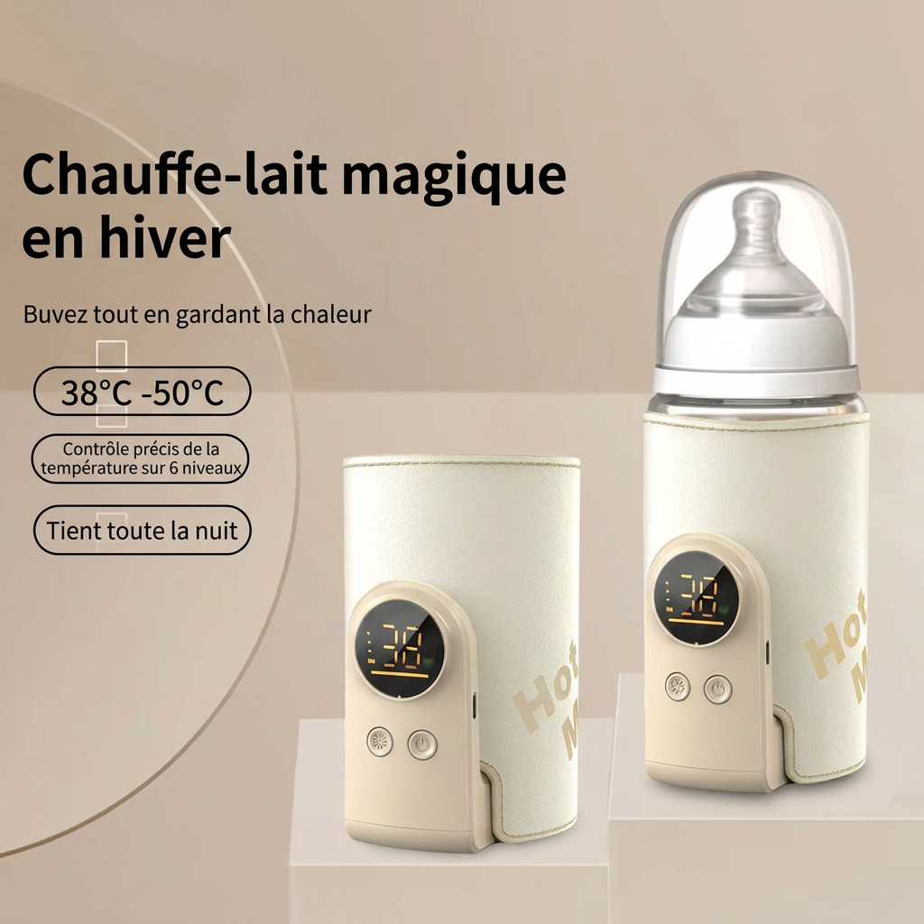 Chauffe-lait magique en hiver - visuel