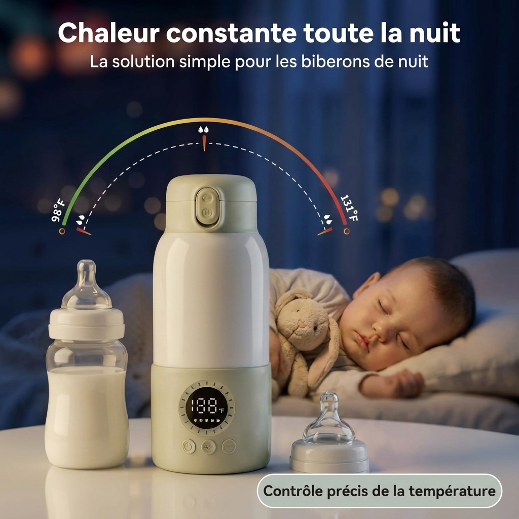 Chaleur constante toute la nuit - chauffe-biberon nuit