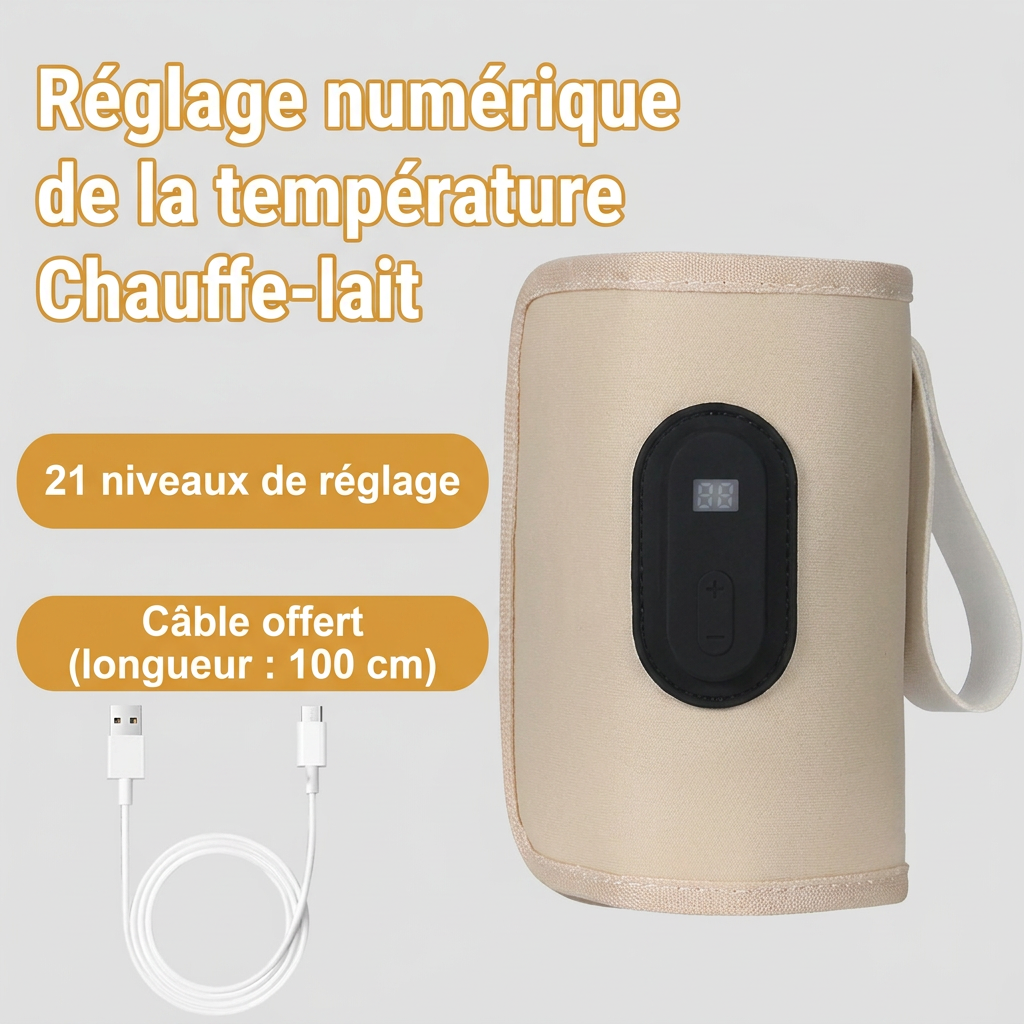 Réglage numérique de la température - chauffe-lait 21 niveaux