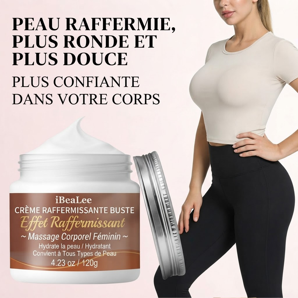 Creme Raffermissante Buste - Peau Raffermie, Plus Ronde et Plus Douce, Plus Confiante dans Votre Corps FR