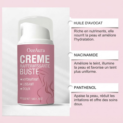 Crème Raffermissante Buste OceAura - ingrédients huile d'avocat, niacinamide, panthenol