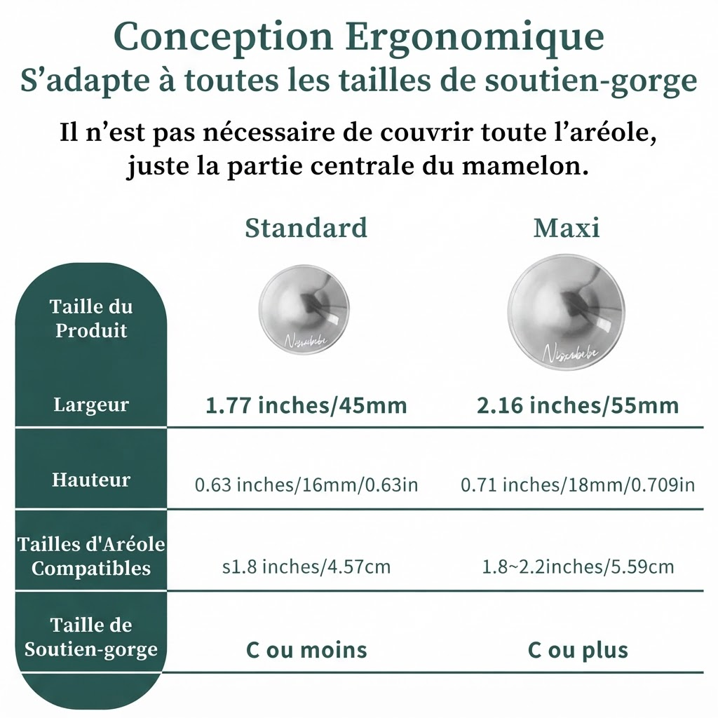 Conception Ergonomique tableau tailles - traduit FR