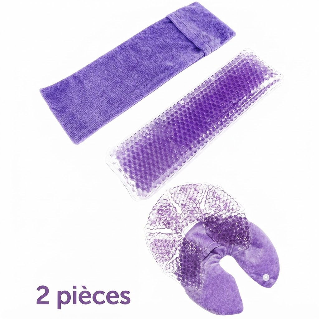 Coussinets 2 pieces violet - traduit FR