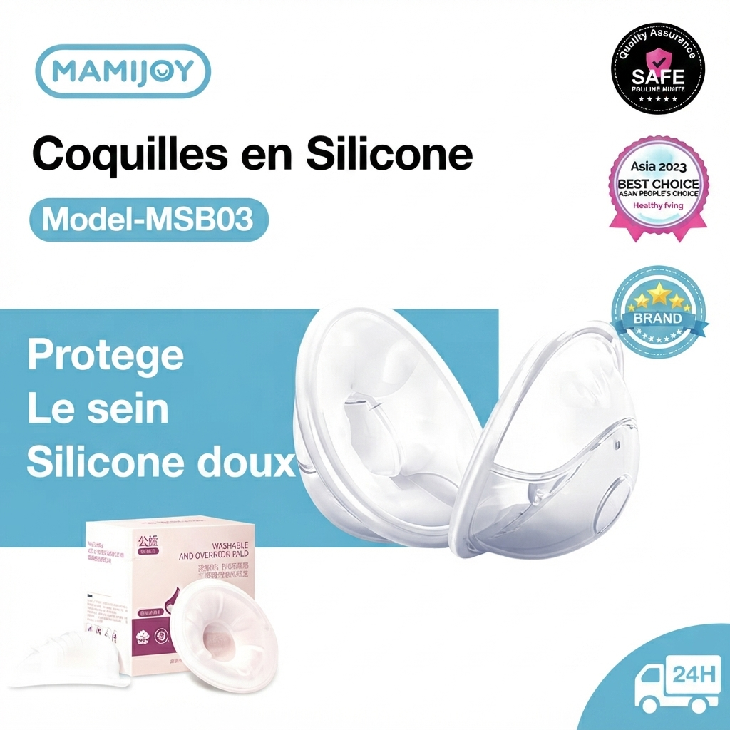 Coquilles en Silicone MAMIJOY - bannière FR