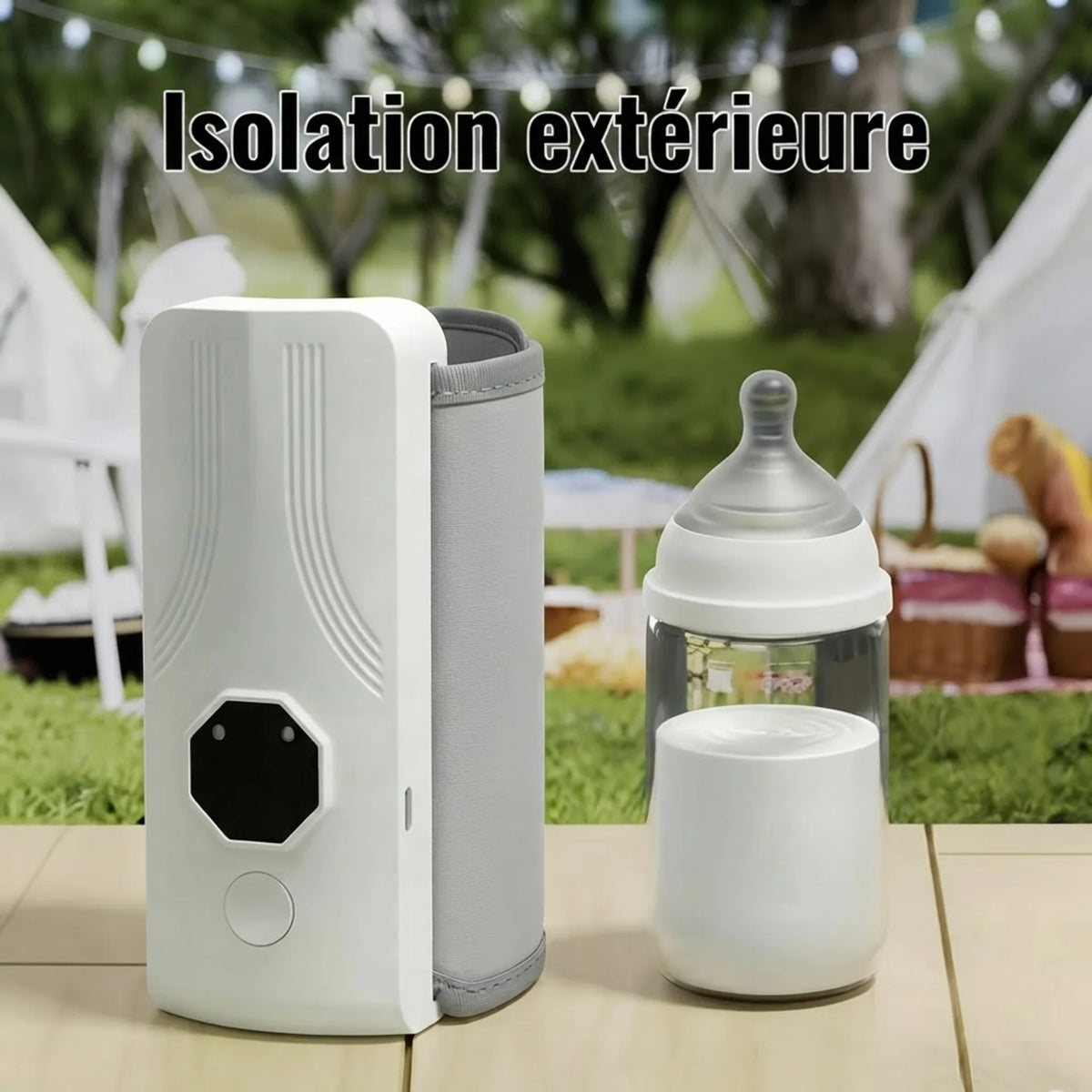 Isolation extérieure - chauffe-biberon portable