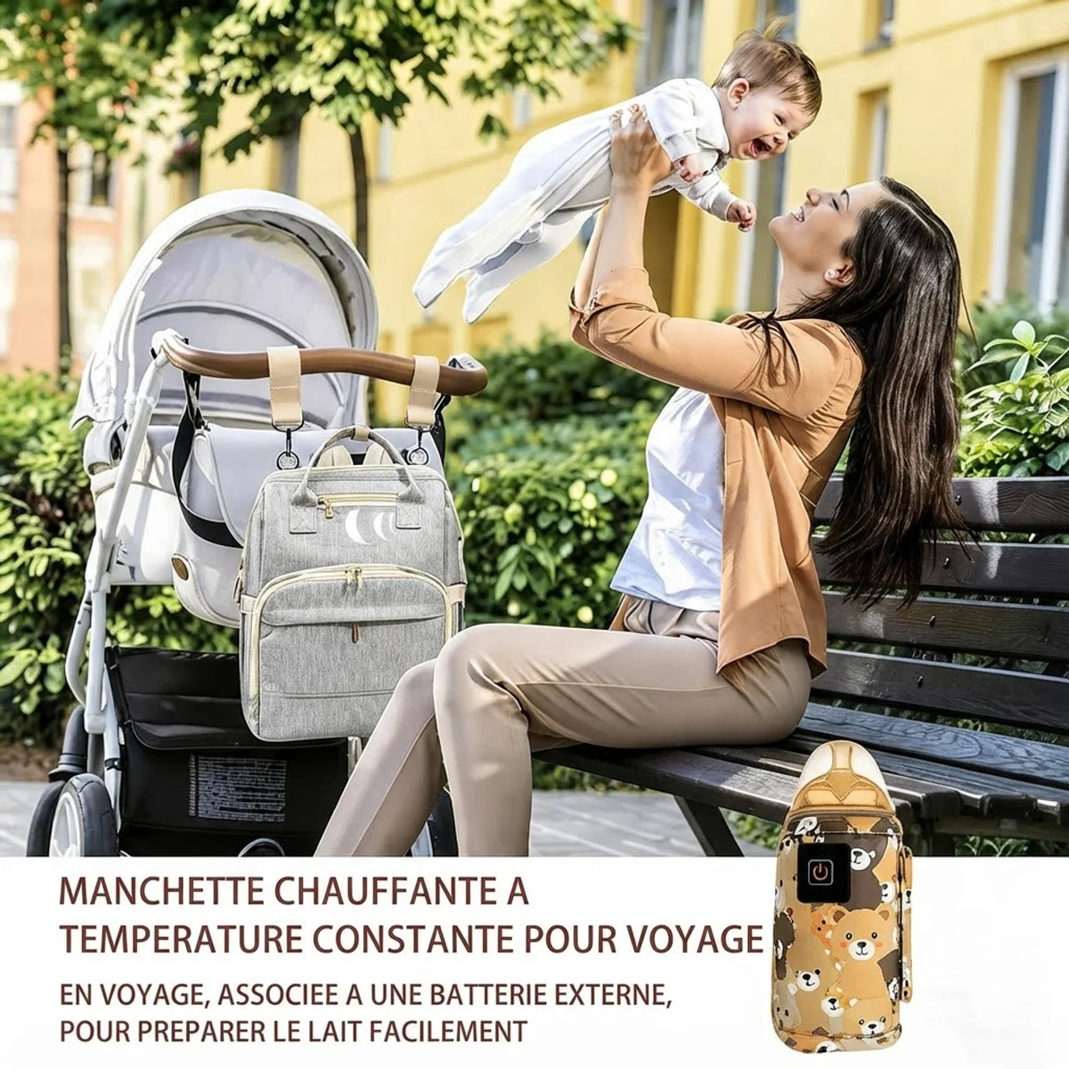 Manchette chauffante à température constante pour voyage